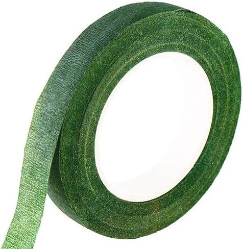 CCINEE Floral Arrangment Kits 4 Rolls 1/2 Inch Dark Green Floral Tapes with 20pcs 18 Guage Green Floral Wire 16 Inch for Floral Crafts in Kuwait