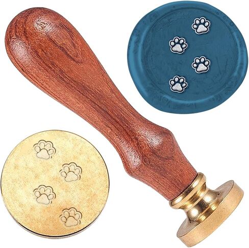 Snake Star Wax Seal Stamp Wedding Invitations Embossed Stamp Sealing Removable 1" Brass Wax Seal Stamp Head with Wooden Handle Envelopes Cards Gift Packing Decoration Craft Adhesive Waxing in Saudi Arabia