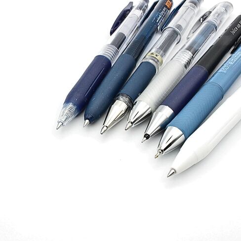 Brown Gel Pen Sampler, Fine/Medium/Bold Tip, Brown Ink, Japanese Gel Ballpoint Pen 7-Piece & Ink Testing Card Set in Saudi Arabia