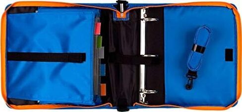 حافظة بسحاب مقاس 2 بوصة من Five Star، قلاب رأسي، متينة، أزرق كوبالت/أسود (29086BC7) in Kuwait