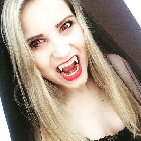 4 Sizes 6 Pairs Vampire Fangs Fake Teeth with Adhesive Tooth Kits for Kids Adult Halloween Party Cosplay Prop Decoration Vampire Teeth White Horror 13mm, 15mm, 17mm 19mm - Party Dress Up Accessories in Kuwait