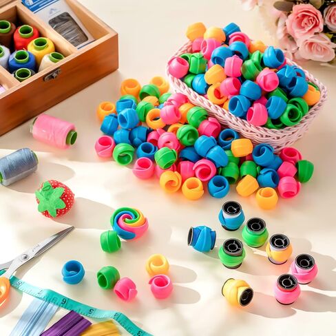 Pangda 200 قطعة من حافظات بكرة الخيط تمنع ذيول الخيط من فك منظم خيط الخياطة بدون أطراف فضفاضة للخياطة والتطريز بكرات خيط الماكينة in Kuwait