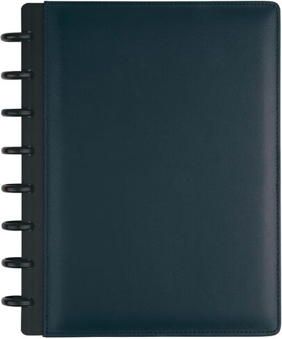 TUL® دفتر ملاحظات مع غطاء جلدي، مقاس صغير، مسطر ضيق، 60 ورقة، كحلي in Kuwait