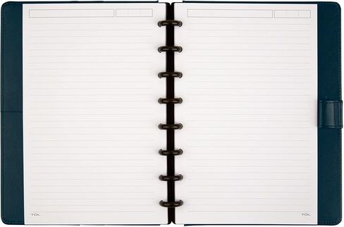 TUL® دفتر ملاحظات مع غطاء جلدي، مقاس صغير، مسطر ضيق، 60 ورقة، كحلي in Kuwait