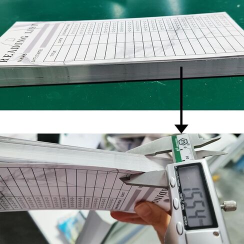 Book Tracker Bookmarks Stacked Books Design Bookmarks Double-Sided Reading Page Markers Bookmarks for Book Lovers 3 x 8 Inch Reading List Bookmark Libraries Reading Cards 50 Pack in Kuwait