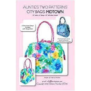 Aunties Two Patterns City Bag Midtown Pattern Medium