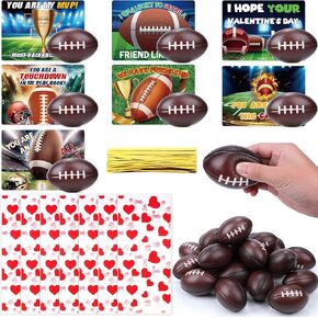 Valentines Party Favors for Kids, 28 Pack Valentine's Day Cards with Stress Balls Toys, Love Present Bags, Valentine's Gifts Exchange, Valentines Party Favors for Boys Girls