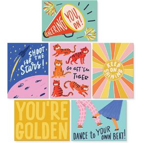 Sweetzer & Orange S&O Fun Congratulations Cards with Envelopes - Pack of 24 Colorful Encouragement Notes with covers - Appreciation, Recognition Cards for Coworkers - Boxed Compliment notes-