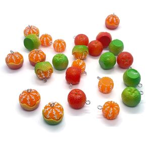 24PCS Strawberry Resin Pendants Charms, 3 Styles Resin Pendant with Iron Loop, Cute Fruit Charms Ornament, 3D Simulation Fruit Pendant Charms for Necklace Bracelet Earrings Jewelry Making DIY Crafts