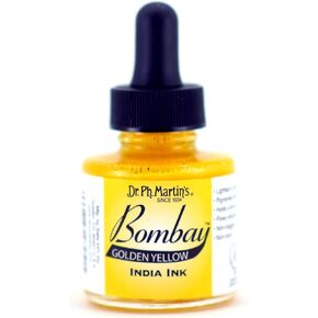 Dr. Ph. Martin's Bombay India (13BY) Ink Bottle, 1.0 oz, Golden Yellow