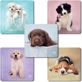 SmileMakers Rachael Hale Dogs Stickers Hypoallergenic, Latex Free