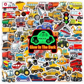 51 Pcs Kids Teens Vinyl Car Stickers for Water Bottle, Perfect Racing Sport Car Waterproof Decals for Boys Girls Adults, Decorating Laptop Guitar Skateboard Scrapbook