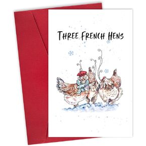 Leinessy Lovely Christmas Card for Mom Dad, Mom and Dad Christmas Card, Parents Christmas Card from Daughter Son