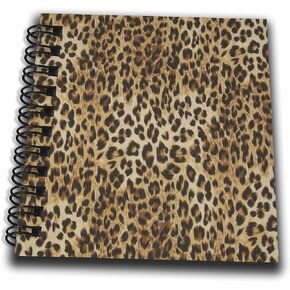 3dRose Brown, tan, and Black Cheetah Print-Mini Notepad, 4 by 4-inch (db_162251_3)