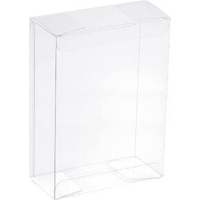 MECCANIXITY Plastic Retail Boxes 2"x4.8"x8" (52x122x202 mm) Gift Box with Protecting Film for Candy, Cookies, Christmas, Wedding, Party Wrapping Clear Pack of 10 in Kuwait