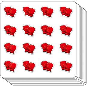 Boxing Gloves Boxer Planner Stickers, 0.5in Monthly Scrapbooking Kids DIY Arts Crafting 208-Pack
