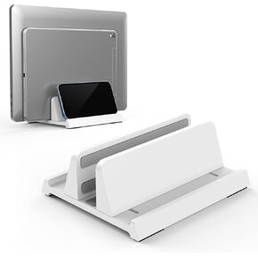 Laptop Stand for Desk,Adjustable Width Vertical Laptop Stand，Compatible with 11-inch to 17.3-inch Computer Stand for Laptop