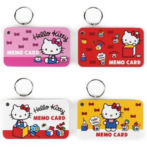 Kitty's Index Cards with Rings - 4 Pack - 4 Different Designs - 80 Blank Sheets Per Pack x 4 Packs - Multipurpose Memo Sheets