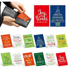 60 Pcs New Year Bible Verse Wallet Cards 2025 Religious New Year Cards Bulk Gold Foil New Year Wallet Card for Men Women Christmas Decor 2025 New Years Party Favor Supplies