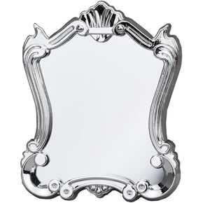Silver 1/12 Miniature Wall Mirror Dollhouse Decoration Accessories, Dollhouse Mirror，Dollhouse Accessories，Dollhouse Décor
