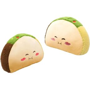 Taco Plush Pillow Toy Taco Funny Cute Food Plushies Stuffed Animal Soft Birthday Party Xmas Gifts 6-8in
