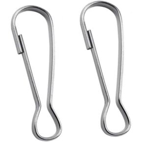 Stainless Steel Lanyard Snap Hooks 1"(25mm) 200pcs, Rust-Proof Spring Hooks Purse Clip for Lanyard Clasp Zipper Pull ID Card Name Tag Badges Key Chain Keyring DIY Craft