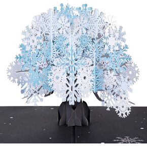 Paper Love 3D Holiday Bird Christmas Pop Up Card, Gift for Christmas or Holidays, 5" x 7" Cover - Includes Envelope and Removable Note Tag