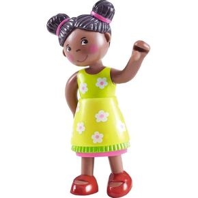 HABA Little Friends Naomi - 4" Girl Dollhouse Toy Figure with Pig Tails