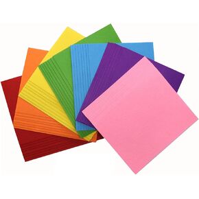 Woolous Felt Sheets 63 pcs, A4 Size Craft Felt, 21 Different Color, Non Woven Felt Fabric Patchwork Sewing Square DIY Craft 1mm Thick, Best Gift for Nursery School Child, 10X8 Inch(25.5X20.4cm)