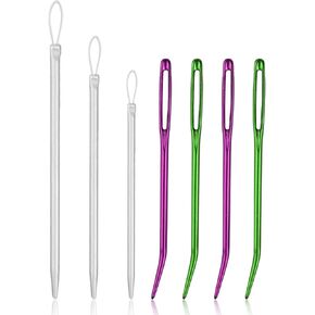 7pcs Large Eye Sewing Needles, Large Eye Blunt Needles Stainless Steel Yarn Darning Needle Wool Needles Tapestry Needles Sewing Knitting Needles for Crochet Projects