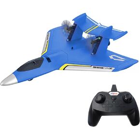 Amphibious RC Plane 2 Channel Remote Control Plane Glider Airplane Foam Drone RTF Plane with Gyro and 2 Batteries Glider 2.4Ghz RC for Kids and Beginners (Red)