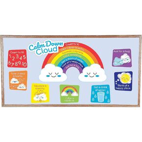 Fun Express Calm Down Cloud Mini Bb Set - 9 Pieces - Educational and Learning Activities for Kids