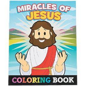 Fun Express - Miracles of Jesus Coloring Book - Stationery - Activity Books - Coloring Books - 12 Pieces