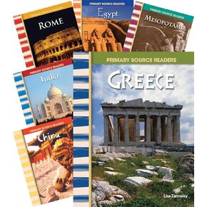 Teacher Created Materials - Primary Source Readers: First Civilizations - 6 Book Set - Grades 4-8 - Guided Reading Level O - Q