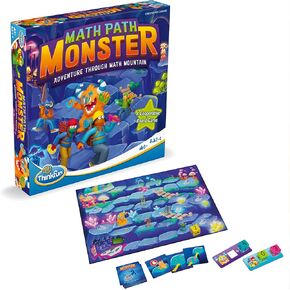 ThinkFun Math Path Monster - Engaging Cooperative Board Game | Enhances Math Skills | Fosters Teamwork | Exciting Math Adventure for Kids and Adults