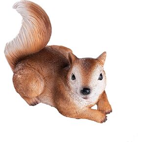 Hide A Key Garden Squirrel Painted Poly Resin Stone Squirrel Key Holder Outdoor Statue and Key Holder Animal Shaped Key Hider Stone