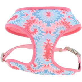 Coastal Pet Sublime Reversible Dog Harness - Adjustable Fit with Easy Overhead Application - Exceptional Durability - Pink Tie Dye with Pink Arrows, Small - 3/4" x 19" - 23"