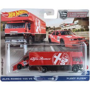 Hot Wheels Alfa Romeo 155 V6 Ti Fleet Flyer, Team Transport #53