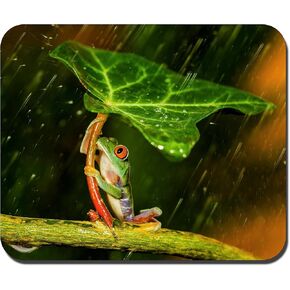 RUBIN Mouse Pad Anti-Slip Personalized Rectangle Gaming MousePads Size:9.4" x7.9" RB311 Tree Frog