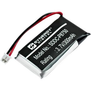 Synergy Digital Dog Collar Battery, Compatible with Educator ET-300Receiver Dog Collar, (Li-Pol, 3.7, 300mAh), Replacement for Educator BL-100, BP37TR, BP-504, PL-711828, PL-711828N Battery