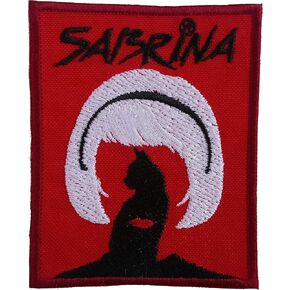 Sabrina Patch, The Chilling Adventures of. Embroidered, Iron On, Medium Size 2.9" x 2.4" (75mm x 61mm).