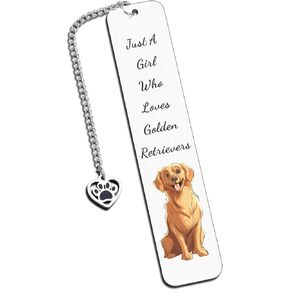 Dog Gifts Golden Retriever Bookmark, Cute Dog Bookmark Gifts for Women Girls Dog Lovers, Golden Retriever Gifts, Dog Mom Gifts for Women, Dog Dad Gifts, Golden Retriever Decor, Dog Book Accessories