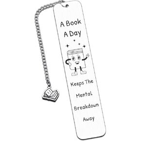 Bookmarks for Women Men Stocking Stuffers for Teens White Elephant Gifts for Adults Book Marks for Reading Kids Book Club Inspirational Reader Bookish Reading Gift Metal Bookmarks Reading Accessories