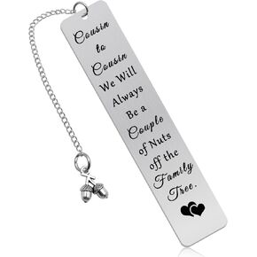 Cousin Gifts Bookmark Cousins Birthday Gifts for Cousins Brother Sister Cousin Gifts Best Cousin Family Gifts for Female Birthday Graduation Wedding Christmas Family Reunion Party Gifts