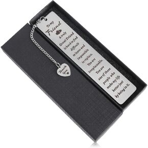 Bookmarks Gifts for Best Friends, Friendship Gift for Women Men Friend Book Lover Reader Colleague Friendship Bookmark Gifts for Birthday Graduation Christmas Valentines