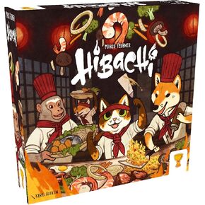 Hibachi Board Game - Fun Fast-Paced Dexterity & Strategy Game, Chef-Themed Set Collection Game for Kids & Adults, Ages 10+, 2-4 Players, 45 Minute Playtime, Made by Matagot