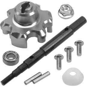 Metal Trasmission Cush Drive Housing Mount with Drive Input Shaft Compatible with Traxxas X Maxx 6S/8S 4X4 1/5 RC Car,Replacement of 7793
