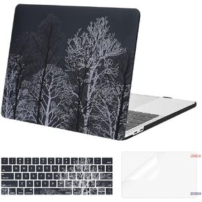 MOSISO Compatible with MacBook Pro 13 inch Case M2 2024-2016 A2338 M1 A2251 A2289 A2159 A1989 A1708 A1706, Plastic Hard Shell&Keyboard Cover&Screen Protector for MacBook Pro 13.3 inch, Winter Branches in Saudi Arabia