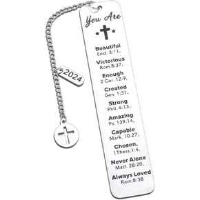 Gifts for Bible Lovers Bible Book Markers Baptism Gifts for Girl Boys-Bible Verse Gift for Teens Girl Boys Gifts for Goddaughter Godson Stocking Stuffers Birthday Gifts for Book Lover Bookwarm Gifts