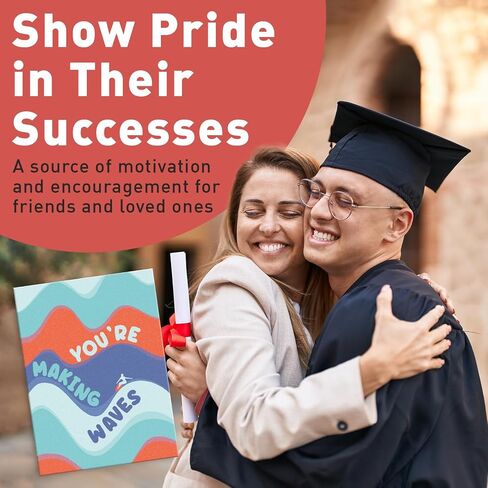 Sweetzer & Orange S&O Fun Congratulations Cards with Envelopes - Pack of 24 Colorful Encouragement Notes with covers - Appreciation, Recognition Cards for Coworkers - Boxed Compliment notes- in Kuwait